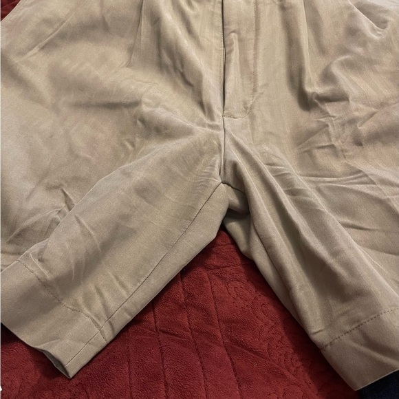 🌴Ocean Pacific Mens Pleated‎ Shorts 33 green khaki color tone on tone pattern - Picture 12 of 12